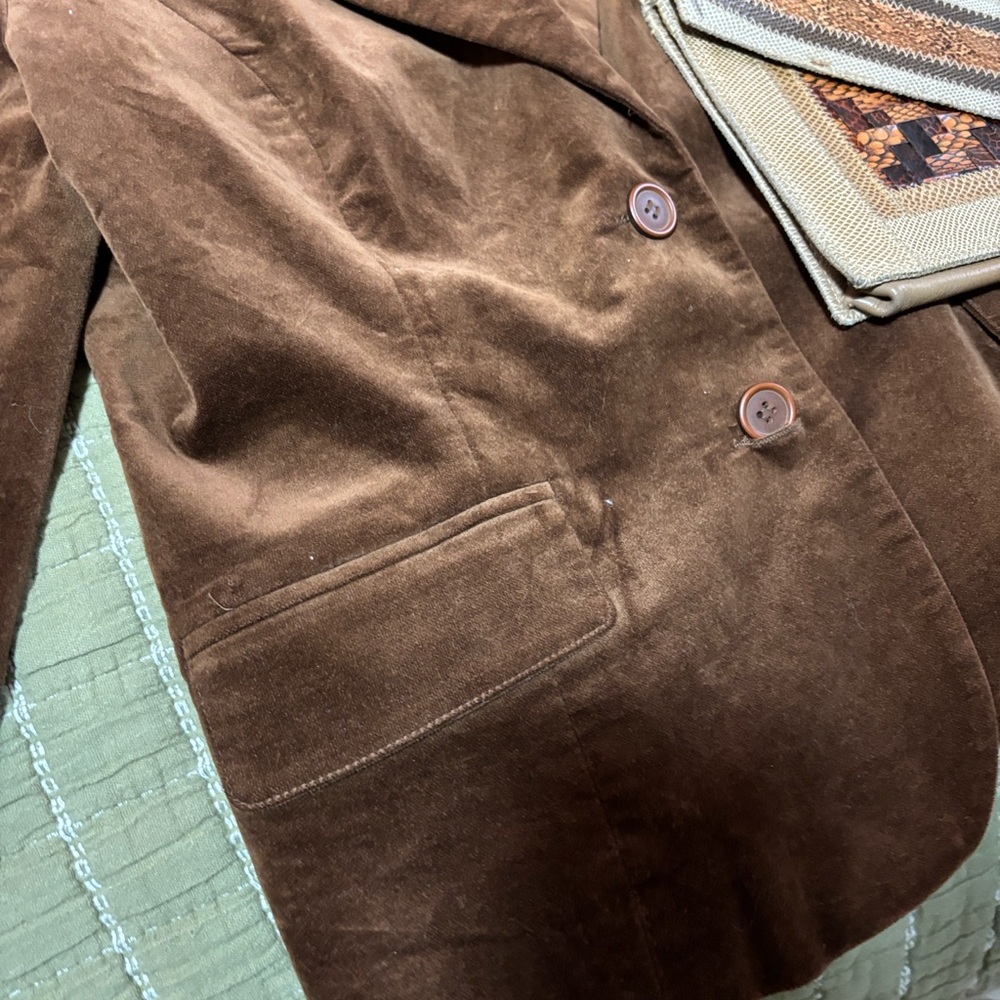Chadwicks Brown Velvet Women’s Blazer/Western/Classy/Boho jacket - Picture 3 of 4